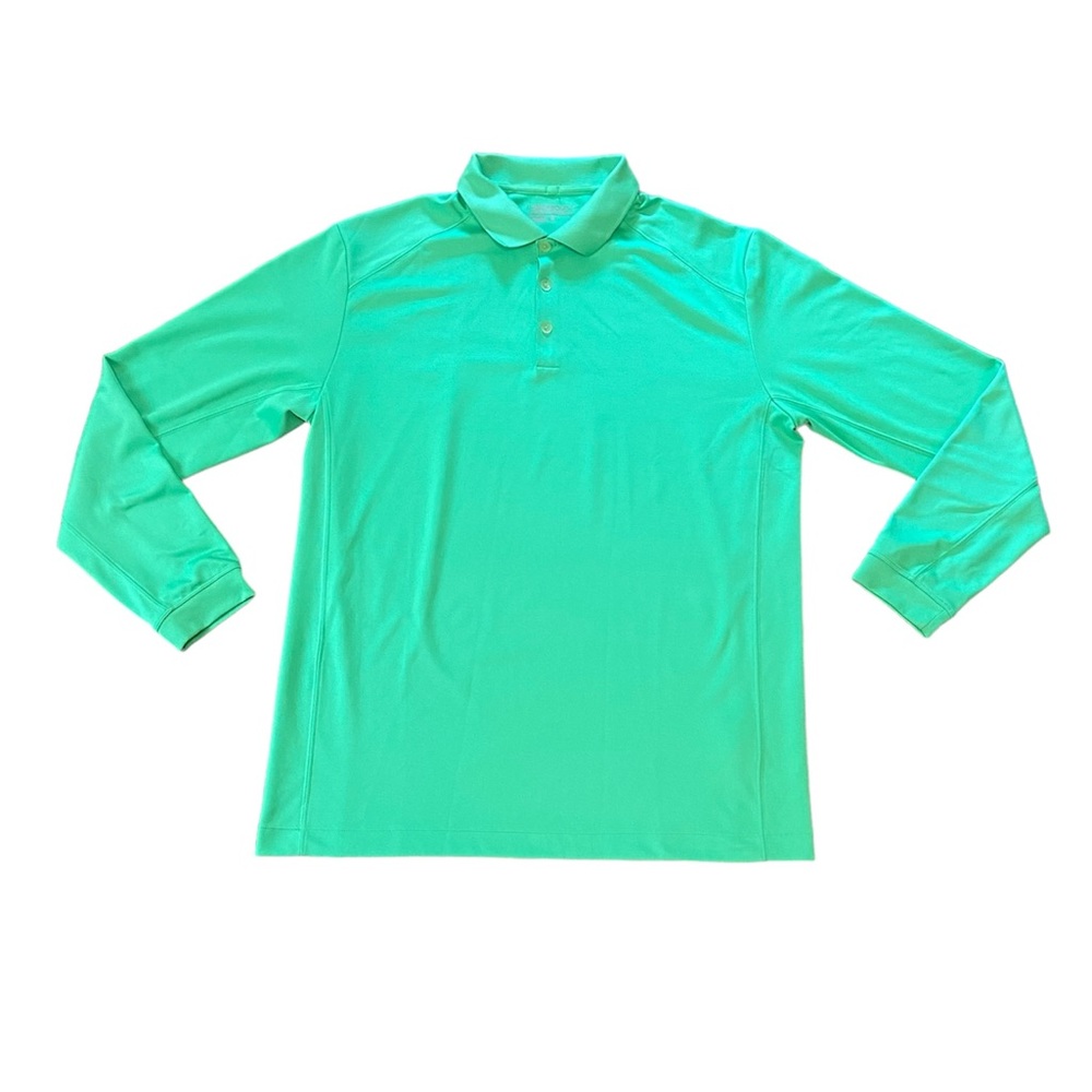 Nike Golf Bright Green Long Sleeve Shirt, Men’s Size Large